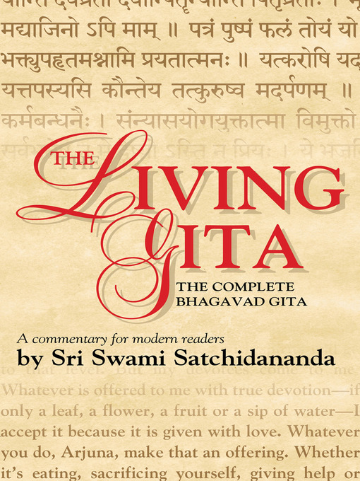 Title details for The Living Gita by Swami Satchidananda - Available